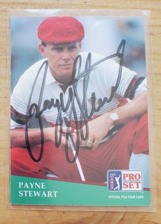 Payne Stewart Autographed Sports Card