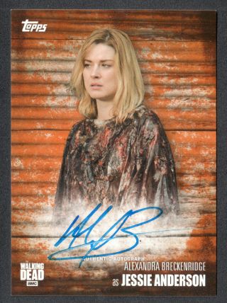 The Walking Dead Season 6 Autograph Card Rust Parallel Alexandra Breckenridge 26