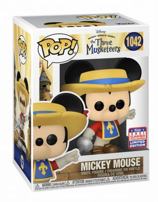 3 Musketeers Mickey Mouse Funko Pop Sdcc Limited Edition