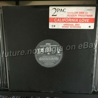 2pac Dr Dre California Love 1995 Uk Promo Vinyl 12 " Og Rare Tupac