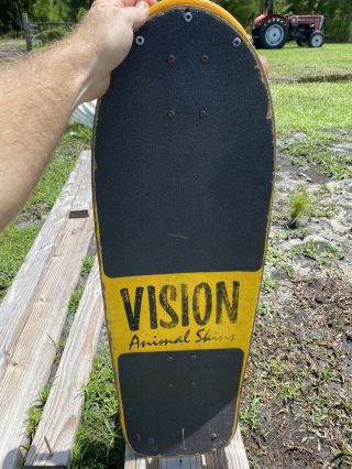 Skateboard Deck Vintage Vision Animal Skin Rare Collectable From 1983 One Owner