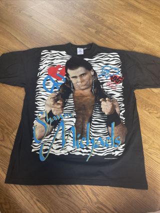 Wwf Rare Vtg Shawn Michaels 1995 Shirt Allprint Titan Sports