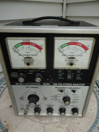 Vintage Sencore Sg165 Am - Fm Stereo Analyzer Powers On Project