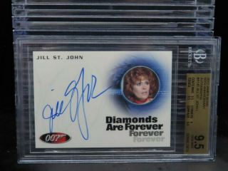 2012 James Bond 50th Anniversary Jill St.  John Auto Autograph Bgs 9.  5/10 O391