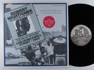 Robert Nighthawk Live On Maxwell Street - 1964 Rounder Lp Vg,  Shrink