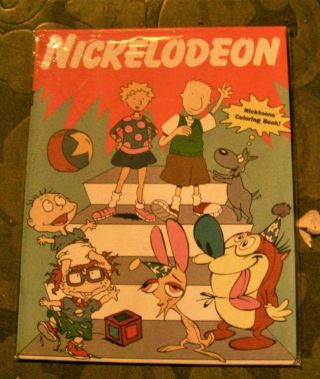 Nickelodeon Coloring Book Vintage Rare 1991 Doug Rugrats Ren And Stimpy
