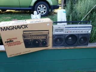 Magnavox D8443 Vintage Boombox Ghettoblaster,  Box - Please Read