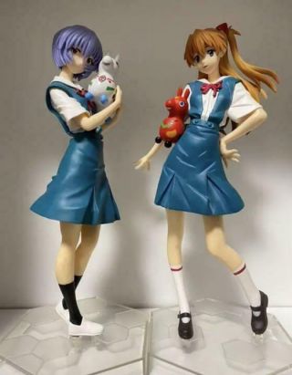 Sega Evangelion X Rody Premium Figure With Asuka And Rei