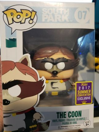 Funko Pop The Coon 07 2017 Sdcc Summer Convention Exclusive South Parkup For S