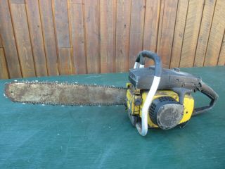 Vintage Mcculloch Pro 80 Chainsaw Chain Saw With 19 " Bar