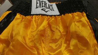 Riddick Bowe Signed Everlast Boxing Trunks Shorts Jsa