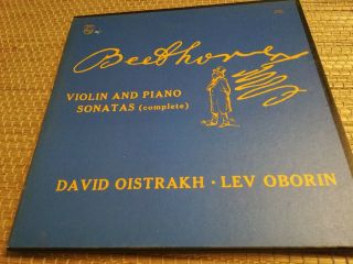 Philips Phs 4 - 990 Oistrakh Oborin Beethoven Violin Sonatas 4 Lps Rare Box Nm