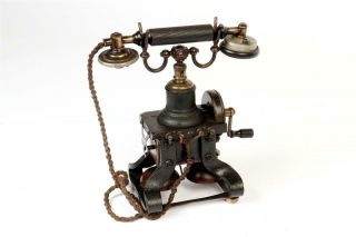 Vintage C1910 " Ericsson  No.  16 " Skeleton Hand Crank Telephone 2090