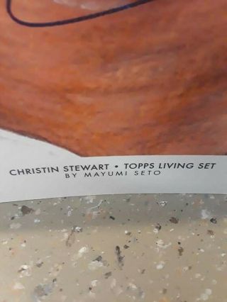 Christin Stewart Topps Living set Fine Art Print 09/15 Signed Jsa 2