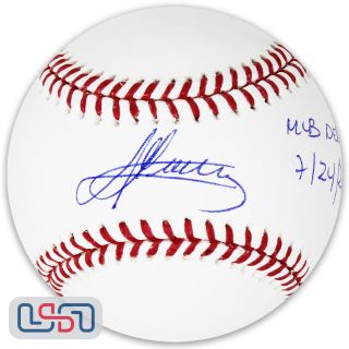 Andres Gimenez Indians Signed " Mlb Debut 7/24/20 " Major League Baseball Jsa Auth