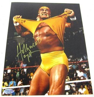 Hulk Hogan Autographed 8 X 10 Wrestling Photo Certified Wwe Wwf