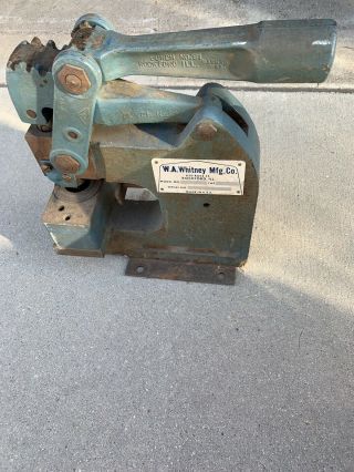 W.  A.  Whitney Mfg.  Co.  Number 91 Bench Punch Vintage