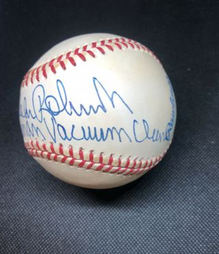 Brooks Robinson Signed Autographed Ball.  Inscribed - Human Vacuum Cleaner.  Jsa. 2