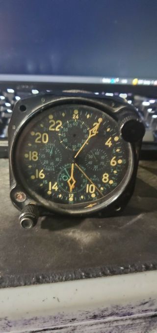 Vintage Hamilton Airplane Clock H - 37500