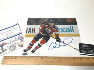 Edmonton Oilers Connor Mcdavid Autographed Hand Signed 8x10 Nhl Photo With