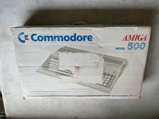 Commodore Amiga 500 Vintage Computer With W/powersupply