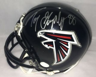 Tony Gonzalez Signed Atlanta Falcons Mini Helmet Jsa Authenticated Kk44759