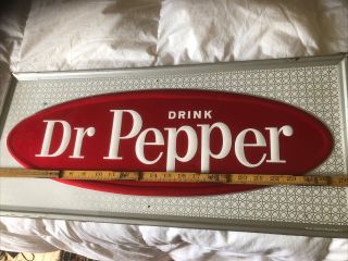 Vintage Dr Pepper Metal Sign In Made By Stout Sign