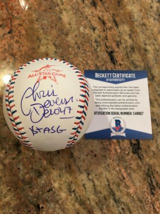 Chris Devenski Autographed 2017 All - Star Game Ball W/coa Houston Astros