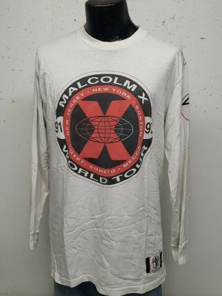 Vtg 90s Malcolm X Spike Lee 40 Acres And A Mule Tee T Shirt Mens L