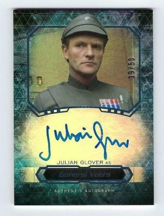 2016 Star Wars Masterwork Julian Glover Auto /50 General Veers Autograph