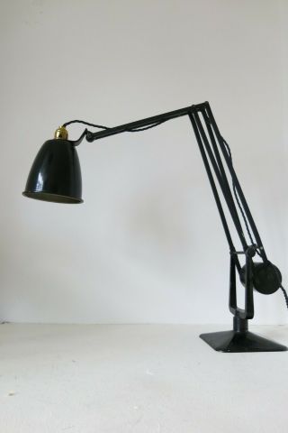 Vintage Industrial Hadrill & Horstmann Roller Counter Balanced Desk Lamp