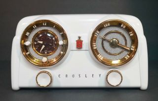 Old Antique Bakelite Crosley Vintage Tube Radio - Restored D25 Dashboard