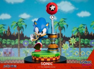 First 4 Figures F4f Sonic The Hedgehog Standard Edition 11 " Pvc Statue Usa