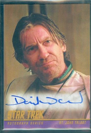Star Trek Inflexions David Warner As St John Talbot Autograph Card
