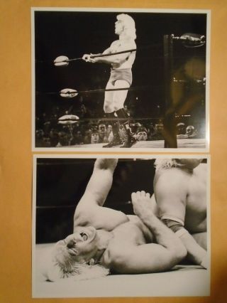Ric Flair Nature Boy Wwe Wwf Wrestler Wrestling Vintage Glossy B&w Movie Photo