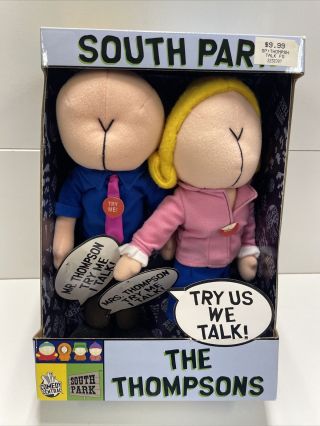 South Park The Thompsons Talking Plush Set Comedy Central 2002