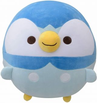 Expedited 14 " /35cm Piplup Mugyutto Bead Full Size Plush Toy Pokemon Center