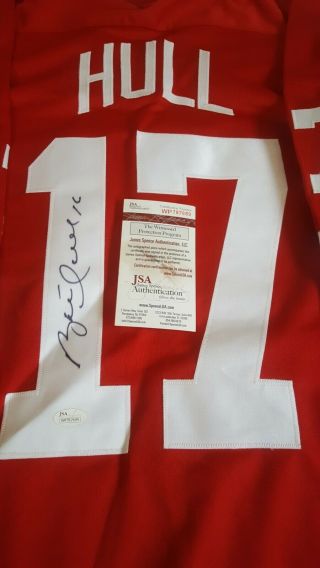 Brett Hull Signed Jersey - Detroit Red Wings - Jsa Authenticated