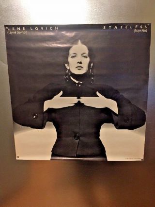 Lene Lovich - Stateless 1979 Promo Poster Stiff Rare 23 " X23 "
