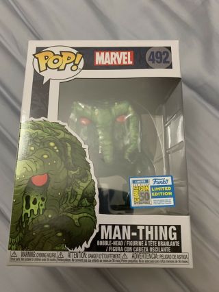 Sdcc 2019 Funko Pop Marvel Man - Thing Official Sticker