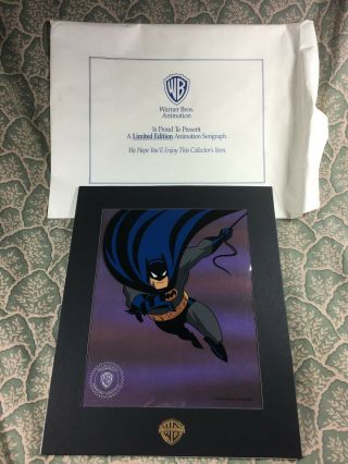 Batman The Animated Series Limited Edition Serigraph Cell Warner Bros Store 1992