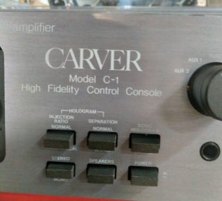 Vintage Carver C - 1 Stereo Preamplifier,  Sonic Holography, . 4