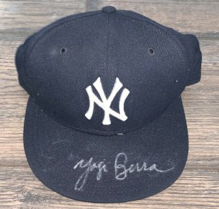 Yogi Berra Signed Era Ny Yankees Hat Cap Autographed Auto Sz 7 1/8