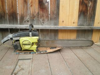 Vintage Poulan 245a Chainsaw With 24 " Bar Texas Chainsaw Massacre Chainsaw