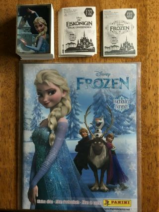 Panini Disney Frozen Movie & Enchanted Moments Sticker Complete Set Empty Album