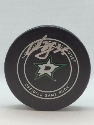 Anton Khudobin Dallas Stars Signed Autographed Official Game Puck