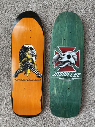 Mark Gonzales & Jason Lee Blind Reissues Skateboard Screen Printed Decks