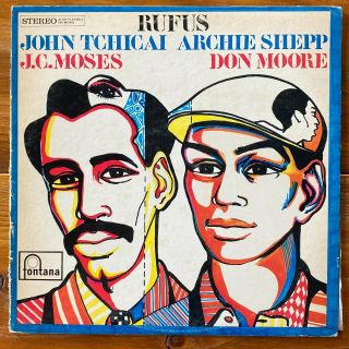 Archie Shepp - John Tchicai – Rufus - Nm Jazz Vinyl Lp – Japan Re W/insert