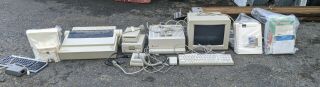 Vintage Apple Iigs Computer - W/monitor,  Imagewriter Ii Printer,  Joystick Etc.