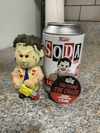 Bloody Leatherface Funko Pop Soda Chase Rare In Hand 1/2000